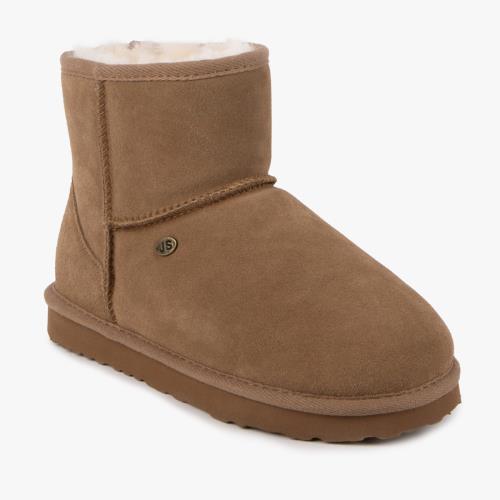 Ladies Mini Classic Sheepskin Boots Chestnut Extra Image 2